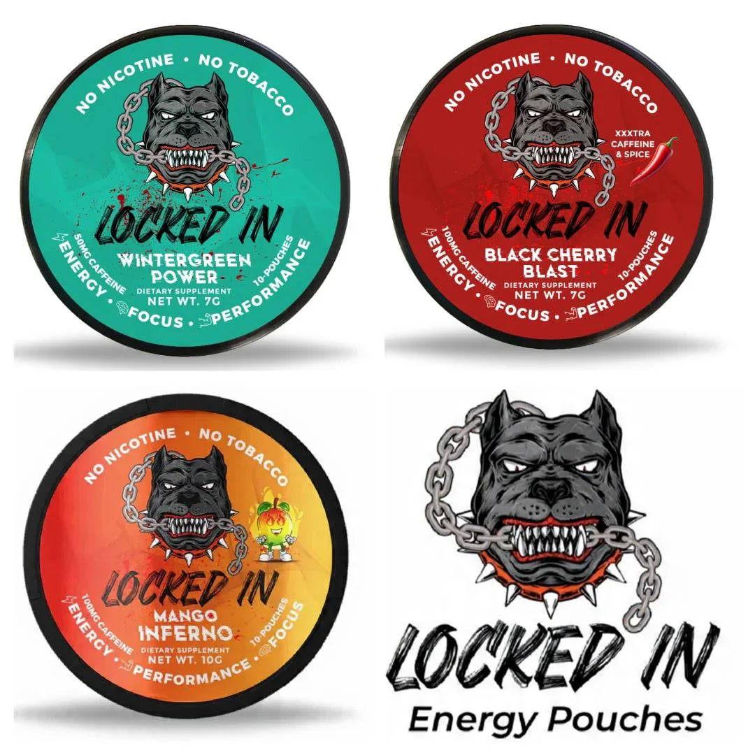 Locked In - Energy Pouches - 3 Pack