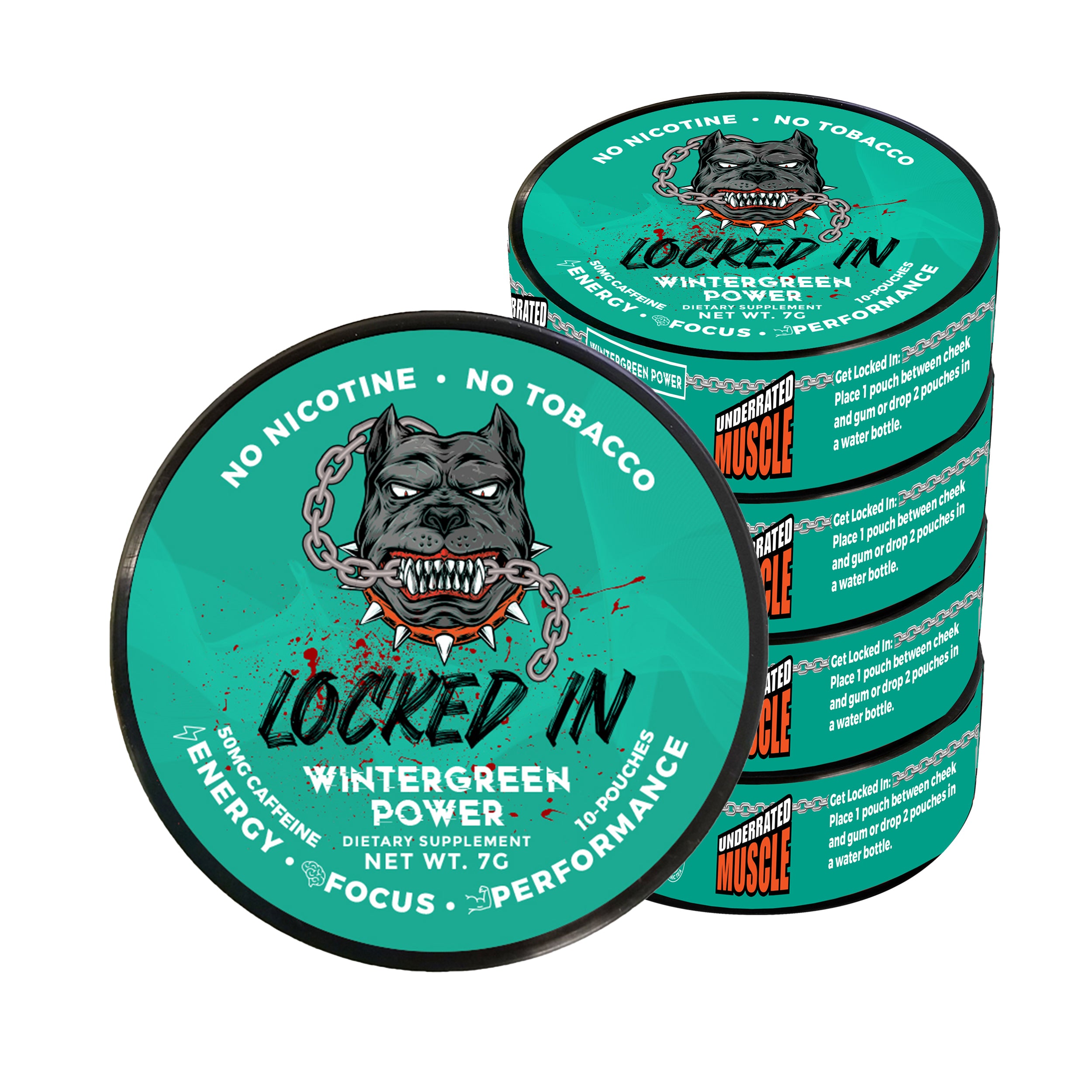 Nootropic Energy Pouches | Locked In Pouches | Underrated Muscle